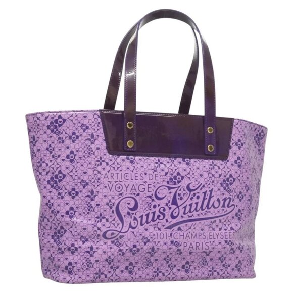 LOUIS VUITTON Cosmic Blossom Cosmic PM Tote Bag Purple Viole - Picture 1 of 14